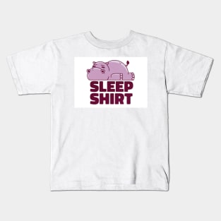 Hippo Sleep Shirt Kids T-Shirt